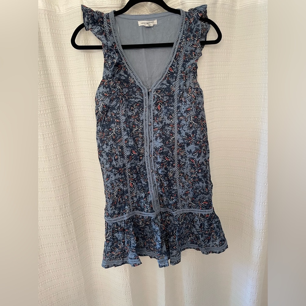 Lucky brand blue summer dress